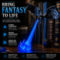 🐉 3D Dragon LED Book Nook Light 🔥 Magical Fantasy Shelf Decor