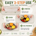 💥Disposable Elastic Stretch Food Covers 100PCS | Quick Food Storage for Bowls & Plates