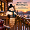 ⛄ WinterGlow Snowman Icicle Lights – Magical Christmas Window & Home Decor